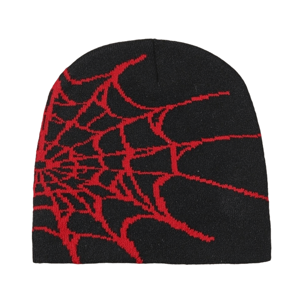 Beanie Cuffed Knit - Berretto in stile gotico con motivo